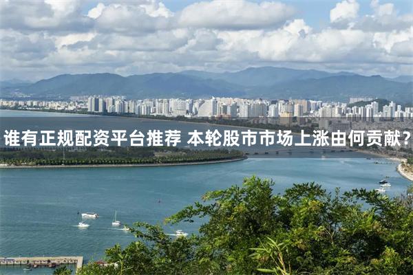 谁有正规配资平台推荐 本轮股市市场上涨由何贡献？